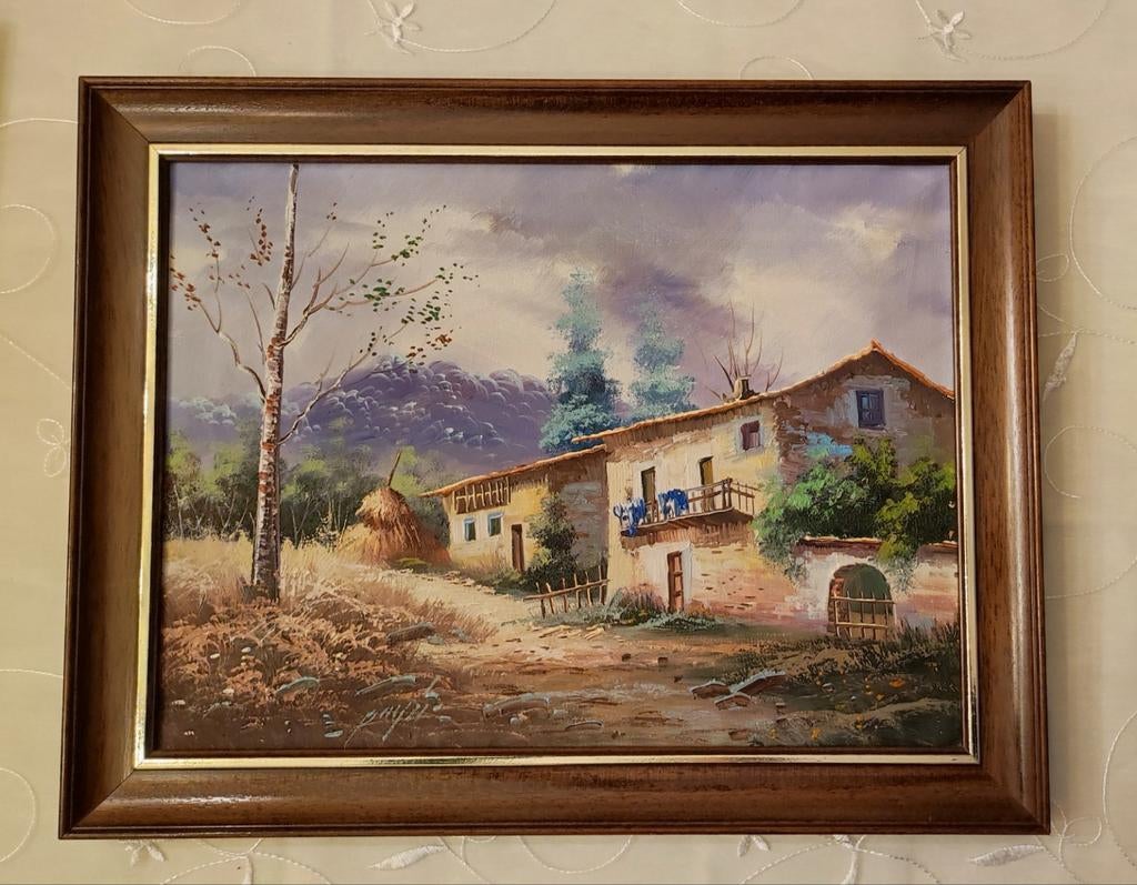 Schilderij Spaanse boerderij, Enlèvement