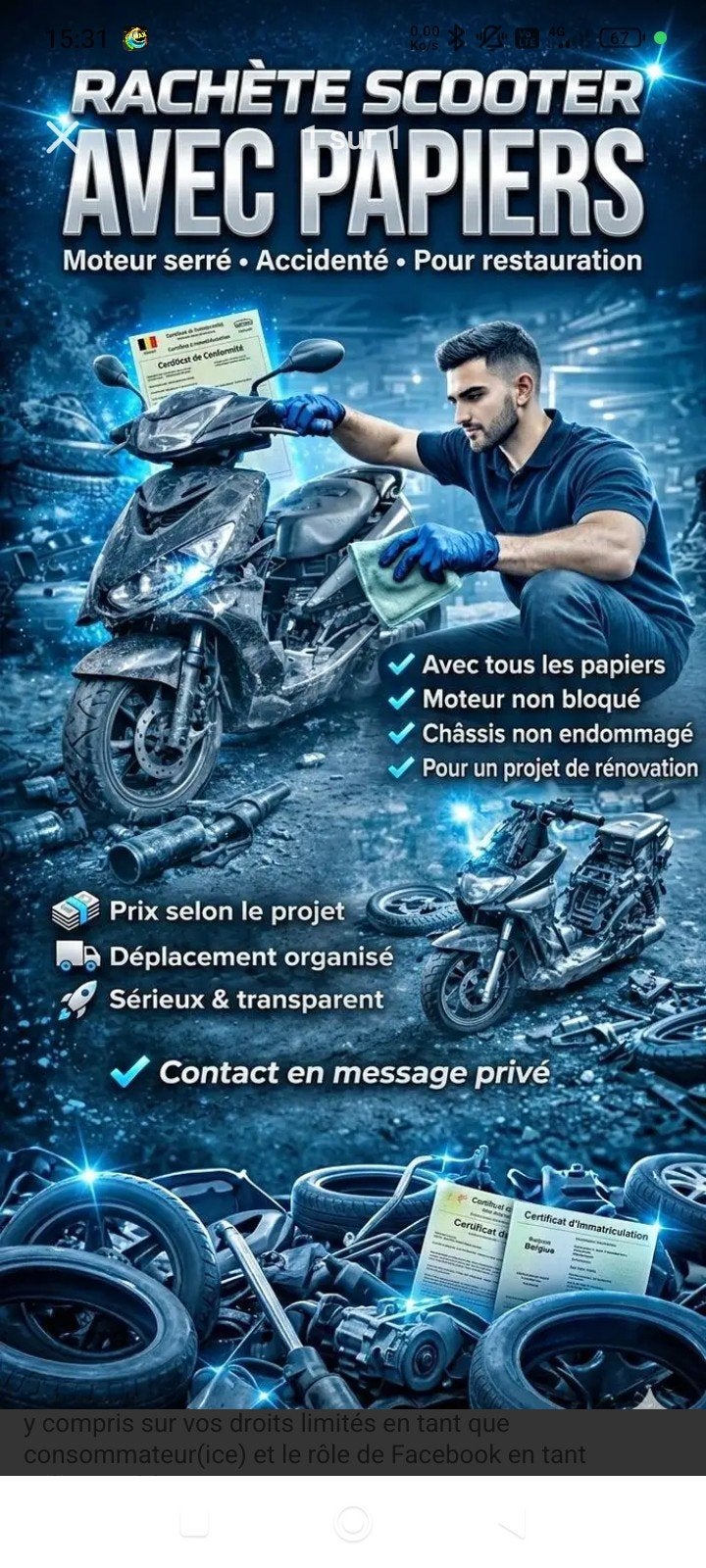 MÉCANIQUE,SCOOTERs,ENTRETIEN, RÉPARATION,DEVi,mbk,Nitro,Ovet, Vélos & Vélomoteurs, Scooters | Yamaha, Enlèvement