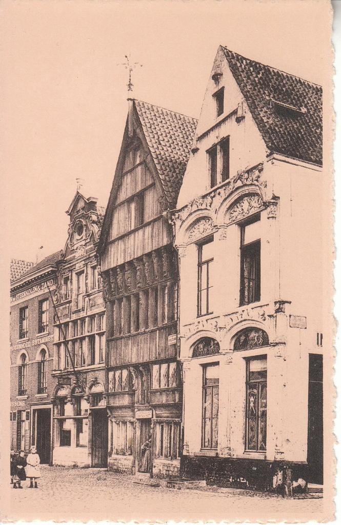 Postkaart Mechelen - Duivels en Paradijs huis, Verzamelen, Ophalen of Verzenden, 1920 tot 1940, Ongelopen, Antwerpen