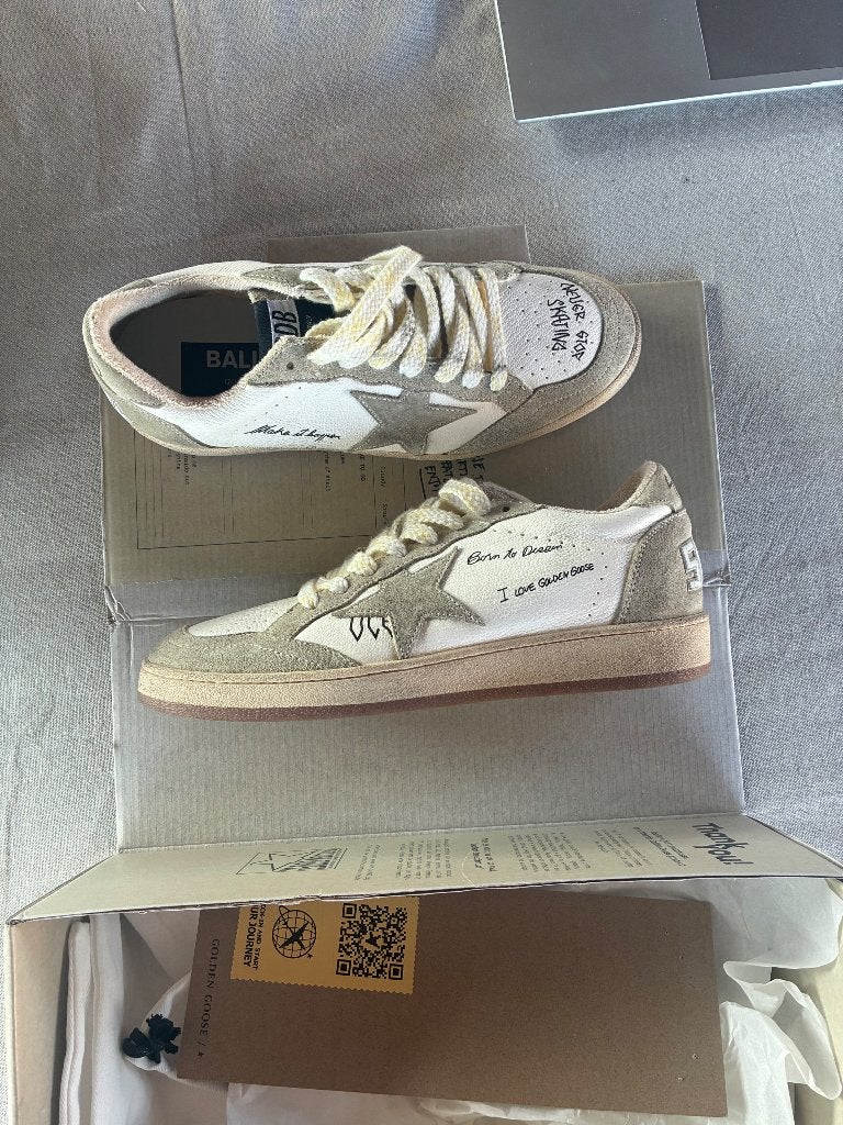 Golden goose sneaker, Beige, Golden goose, Ophalen of Verzenden, Zo goed als nieuw