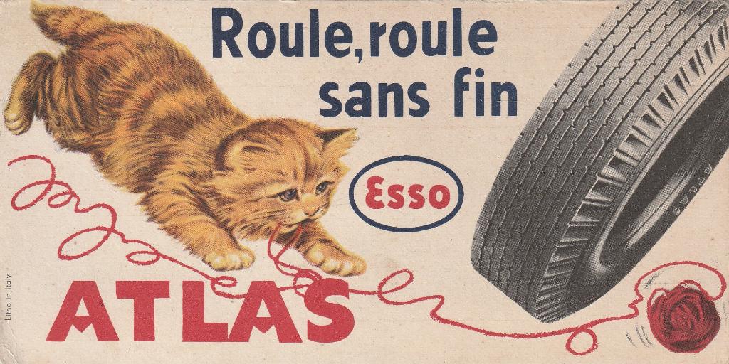 oud vloeipapier met reclame ESSO, Collections, Enlèvement ou Envoi, Comme neuf, Ustensile