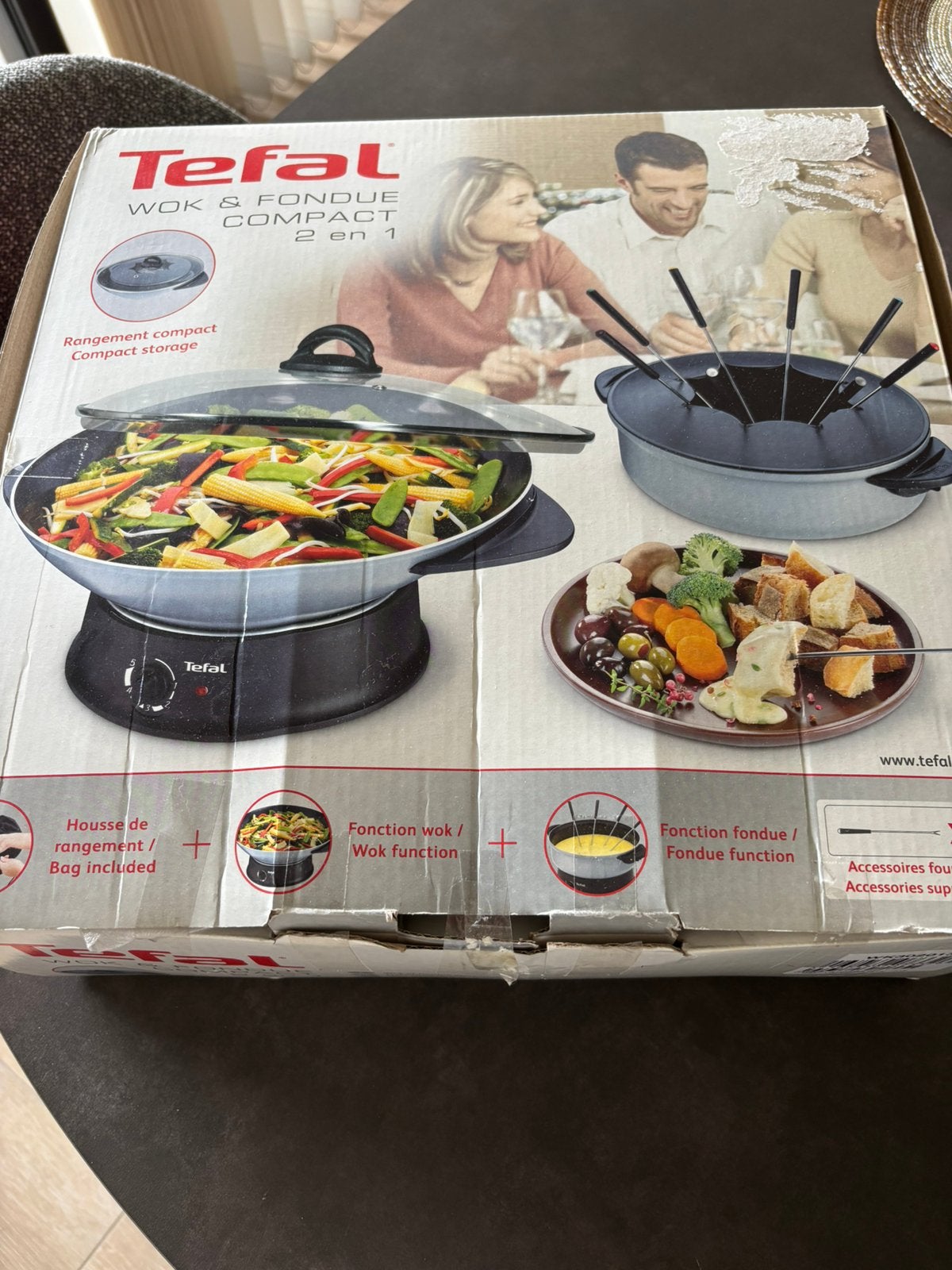 Tefal fondue/woktoestek 1x gebruikt, Ophalen, Zo goed als nieuw