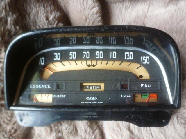 RENAULT Dauphine GORDINI :compteur 150 + jauges :JAEGER, Enlèvement ou Envoi, Utilisé, Renault