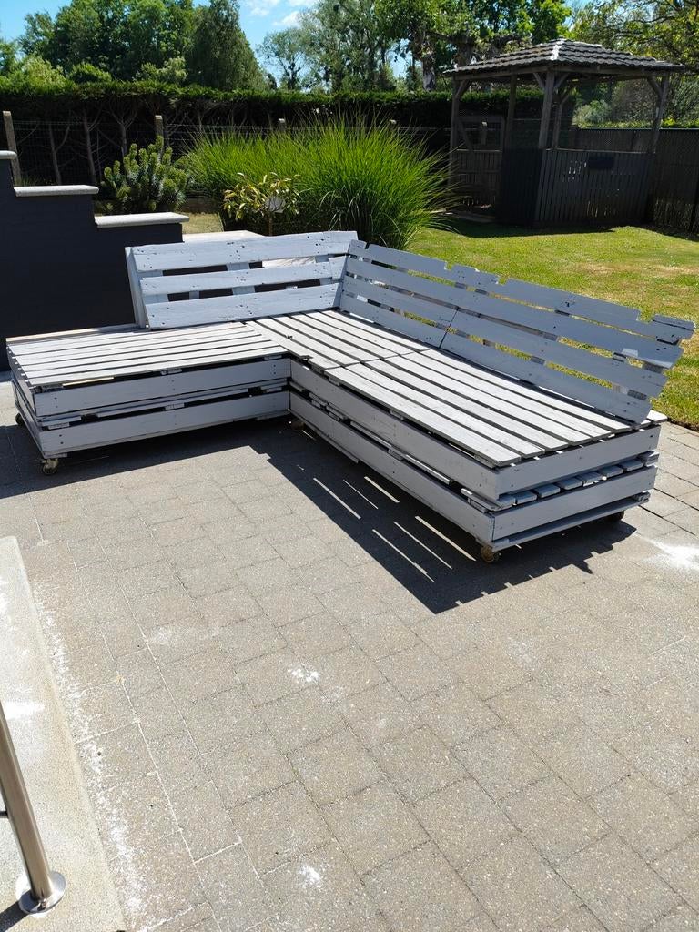 Loungebank met kussens, Tuin en Terras, Ophalen