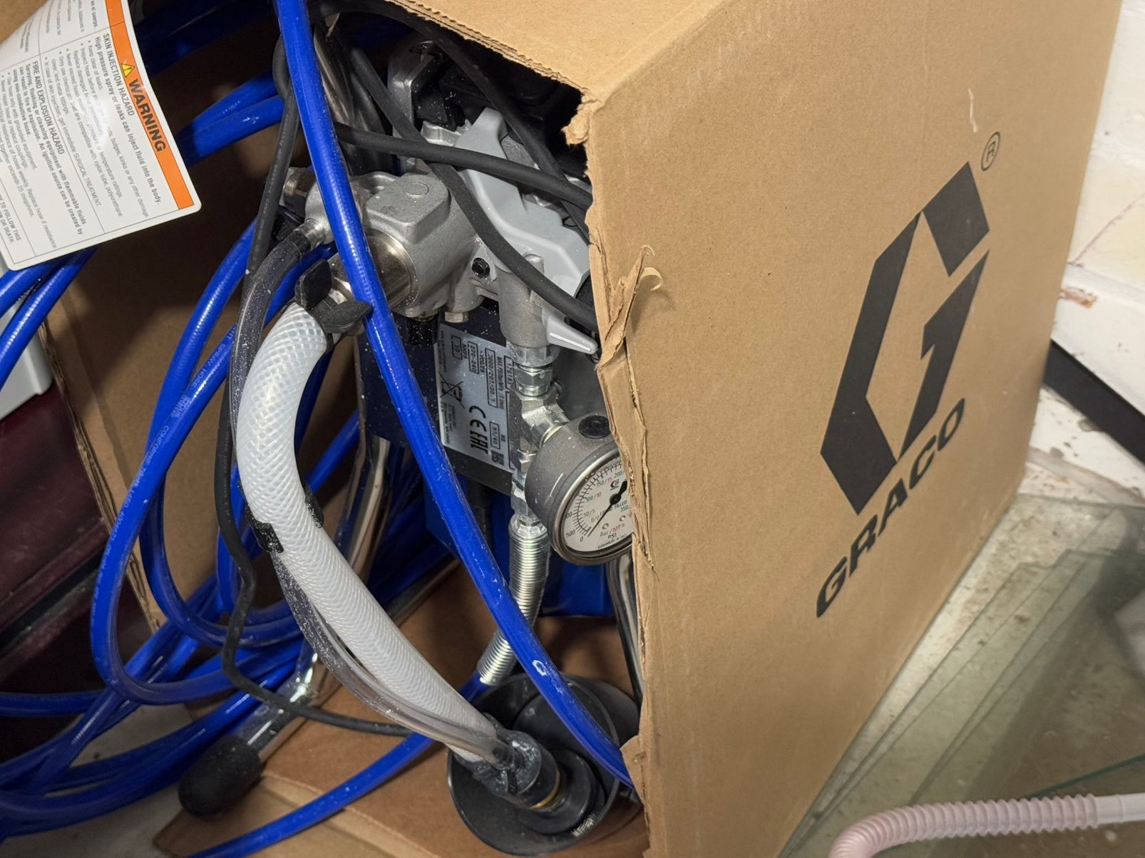 Graco GX21 spuitmachine, Ophalen, Zo goed als nieuw