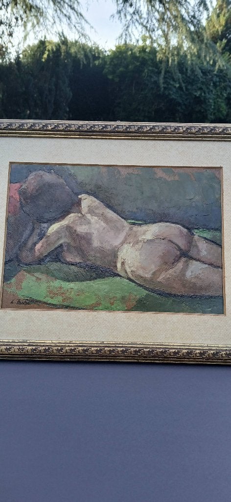 Leopold Faster. Vrouwelijk naakt., Antiek en Kunst, Portret of Personen, Impressionistisch, Ophalen of Verzenden, Gesigneerd