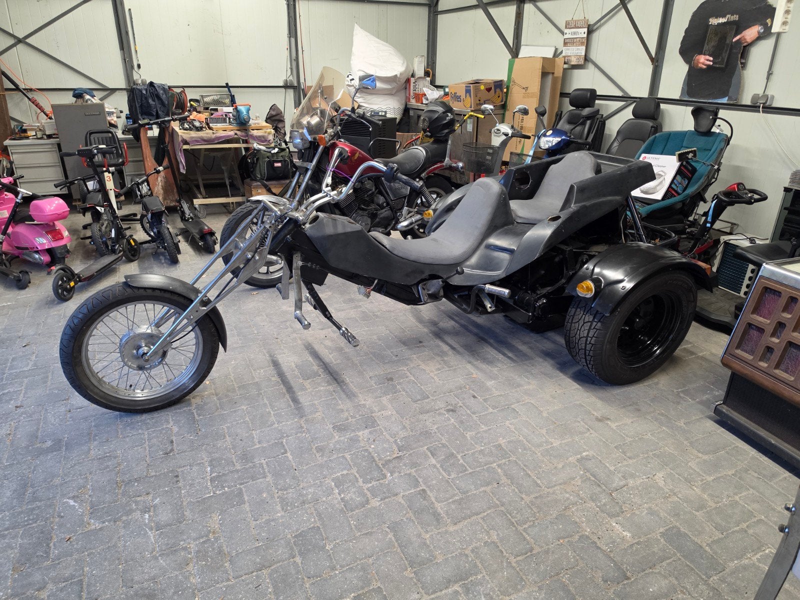 WK Trike afbouwproject
Bouwjaar 1993
Komt uit Duitsland
Belg, Motos