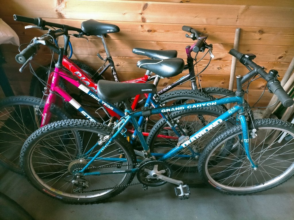 Lot de 4 vélos adultes, vendu en l'état., Enlèvement, Utilisé, Autres marques