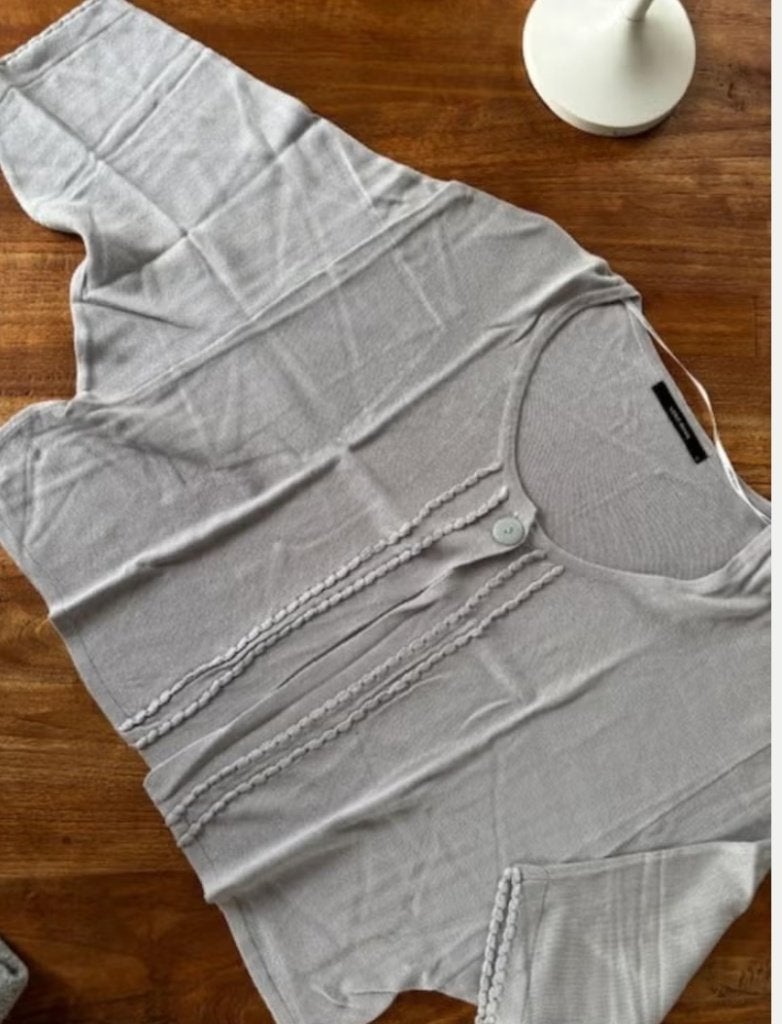 Gilet vintage taille S, Enlèvement ou Envoi, Comme neuf, Taille 36 (S), Gris