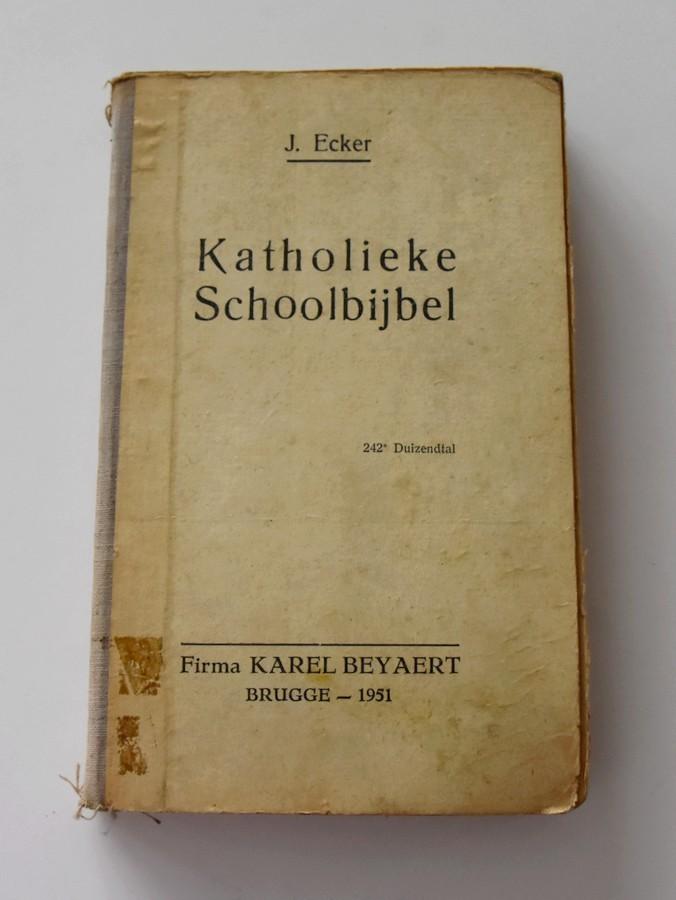 Katholieke schoolbijbel  1951, Boeken, Godsdienst en Theologie, Ophalen of Verzenden, Gelezen, Christendom | Katholiek