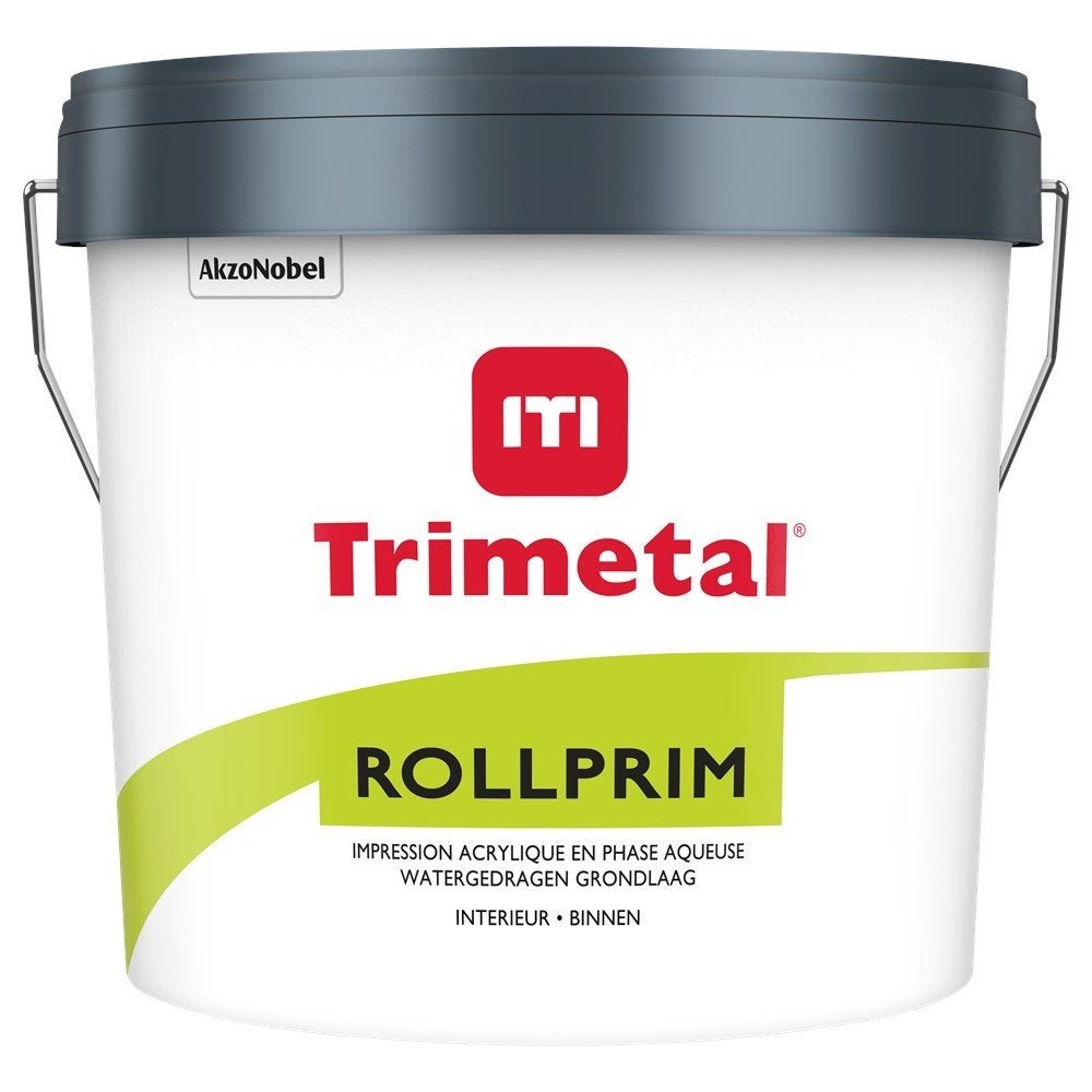 Trimetal Rollprim onderlaag 10L, Ophalen, 5 tot 10 liter, Wit, Nieuw