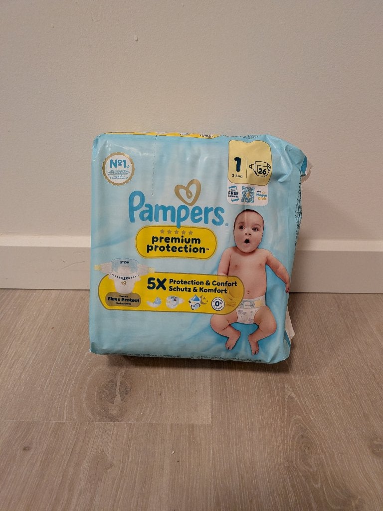 416 pampers maat 1 premium protection, Kinderen en Baby's, Badjes en Verzorging, Ophalen, Nieuw, Overige typen, Overige merken