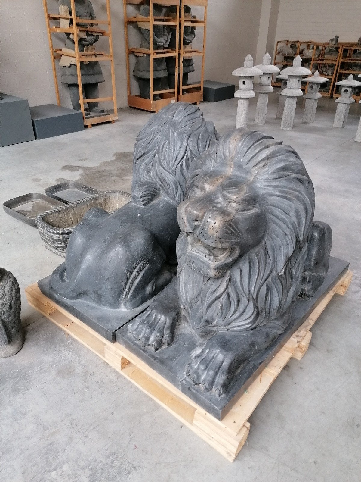 Lion pierre bleue Portes ouvertes ce week-end, Enlèvement