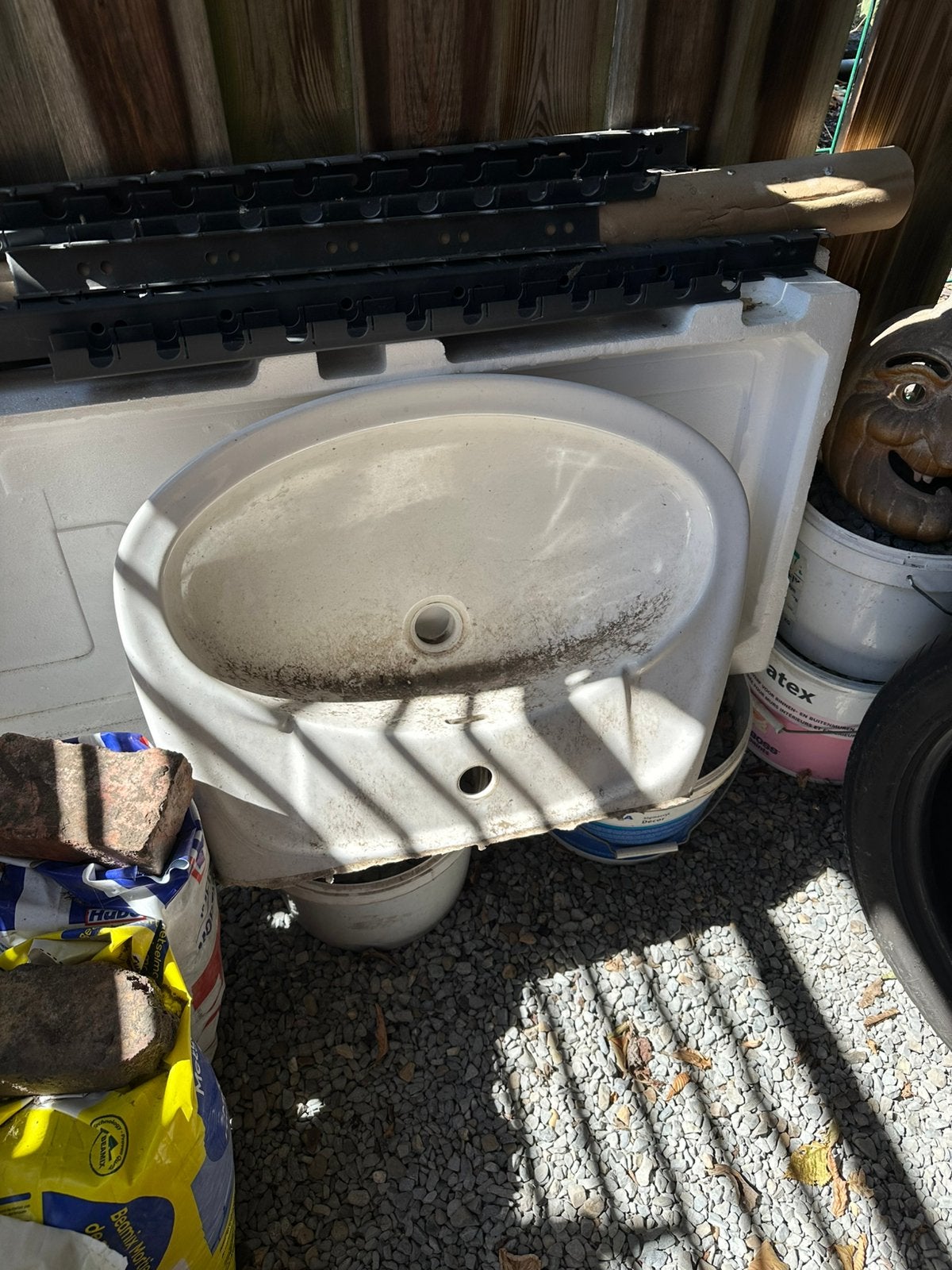 Gratis lavabo wasbak, Ophalen, Gebruikt