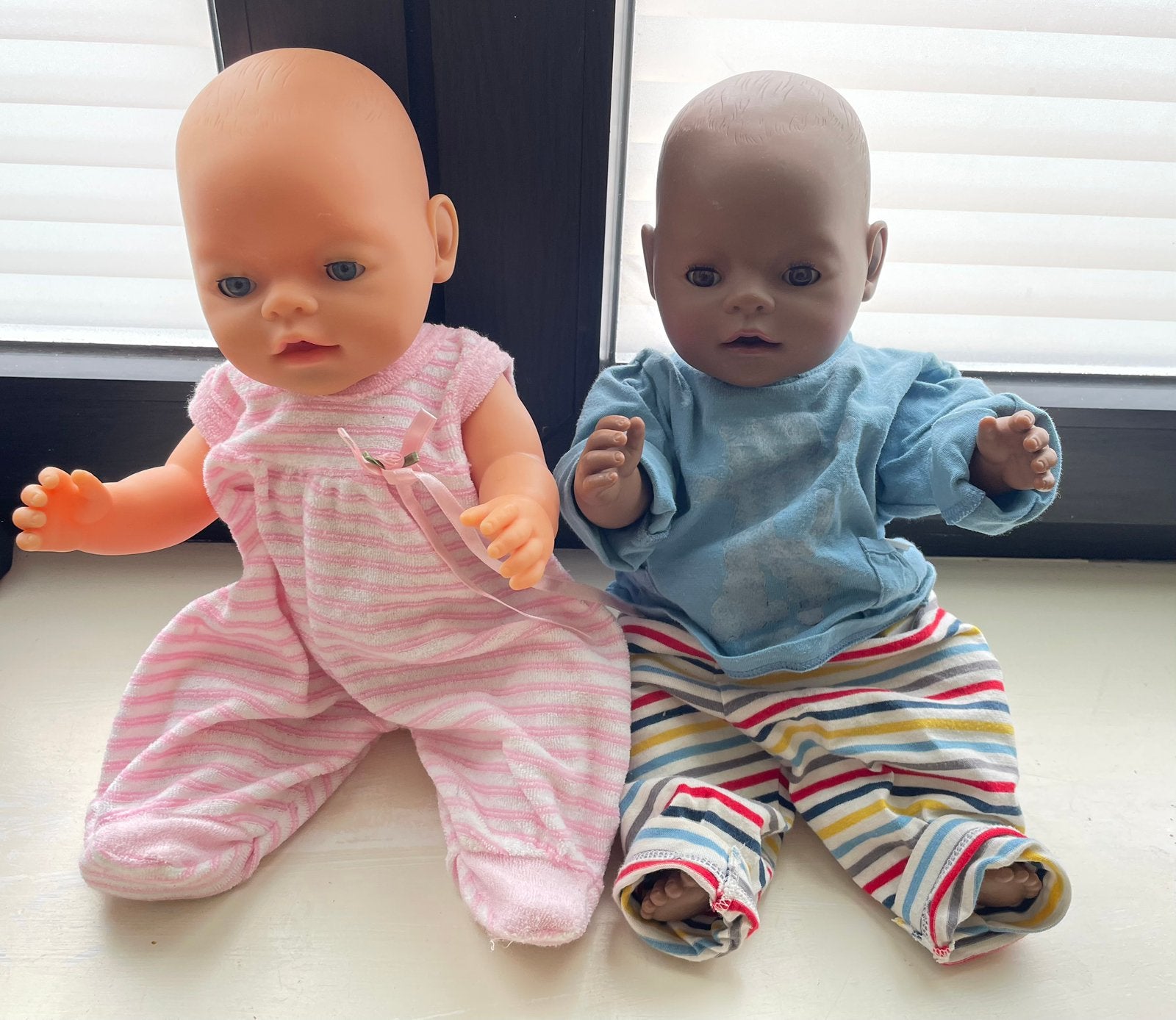 Baby born zapf creation meisje gekleurd/blank €15 per stuk, Ophalen of Verzenden, Gebruikt
