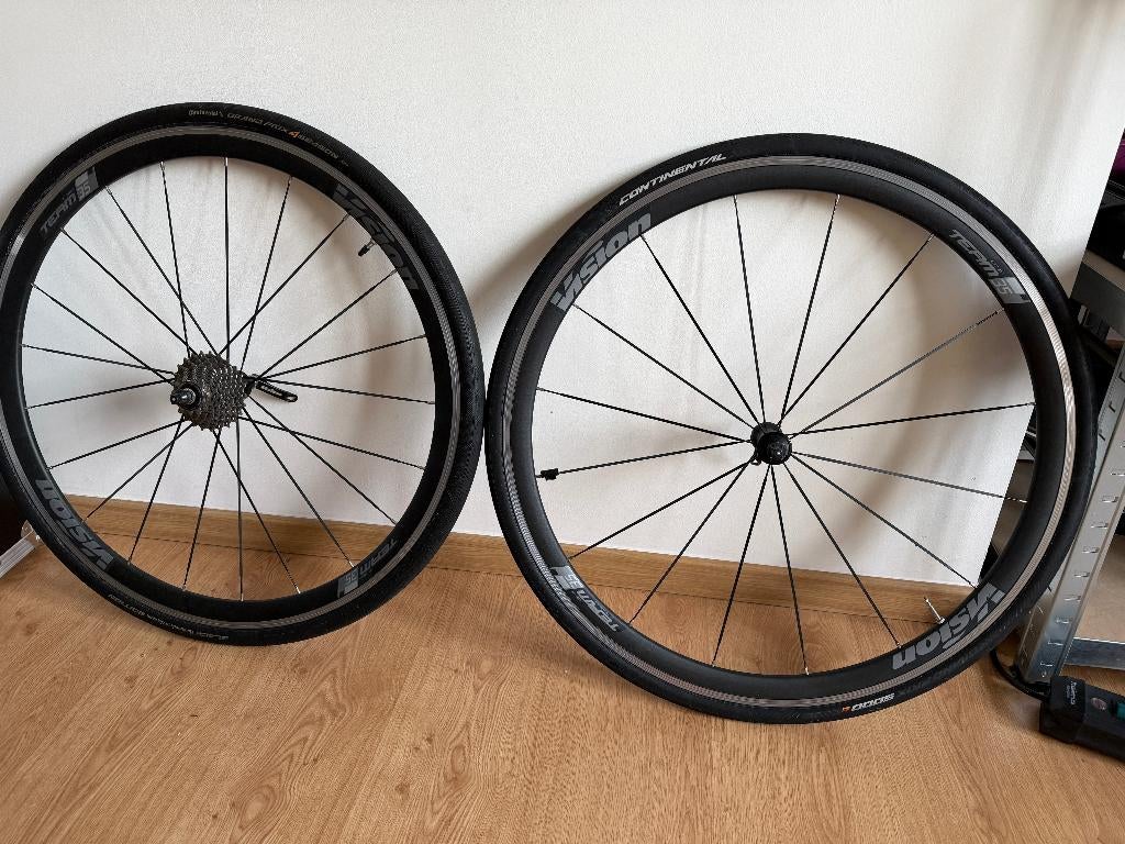 Vision Team 35 (alu velgen velgrem), Vélos & Vélomoteurs, Vélos Pièces, Utilisé, Roue, Aluminium, Racefiets, Enlèvement ou Envoi