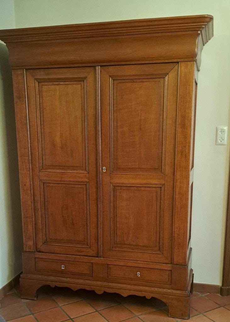 Belle armoire ancienne en chêne massif, Antiquités & Art, Enlèvement