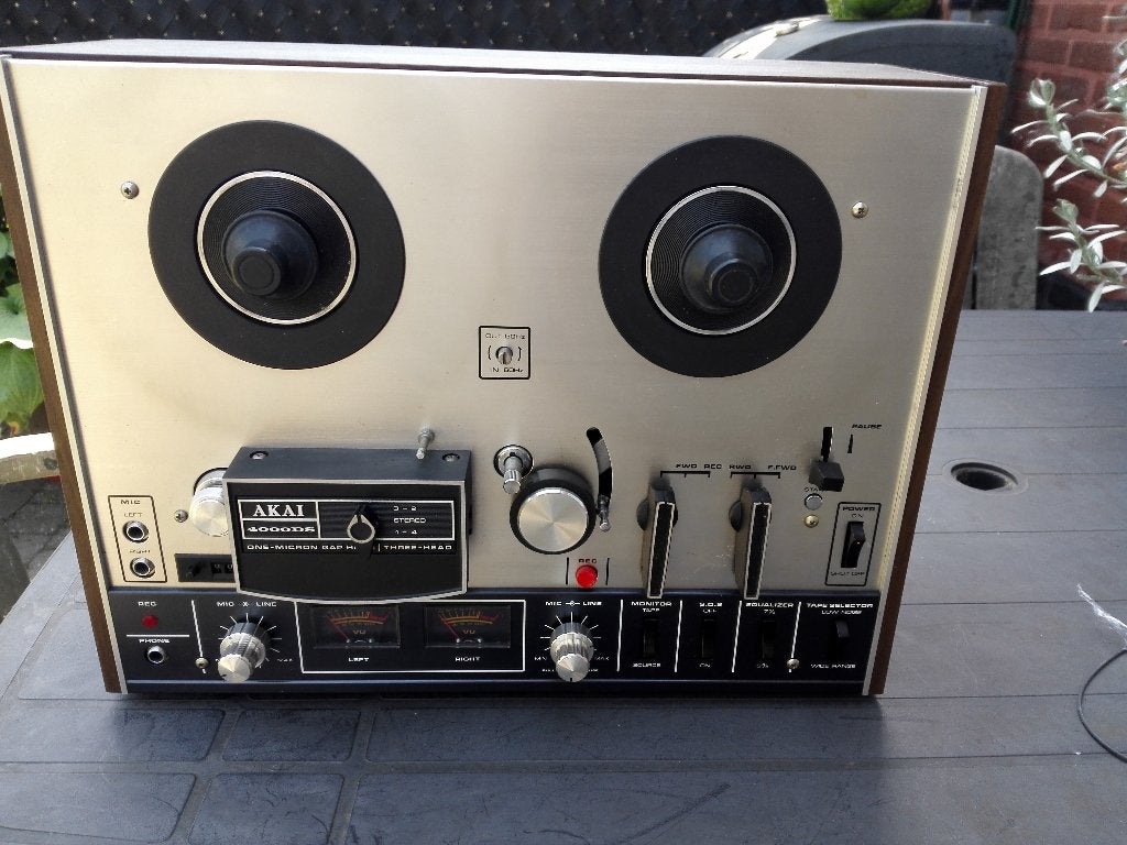 AKAI 4000DS voor onderdelen of reparatie, Audio, Tv en Foto, Ophalen, Bandrecorder