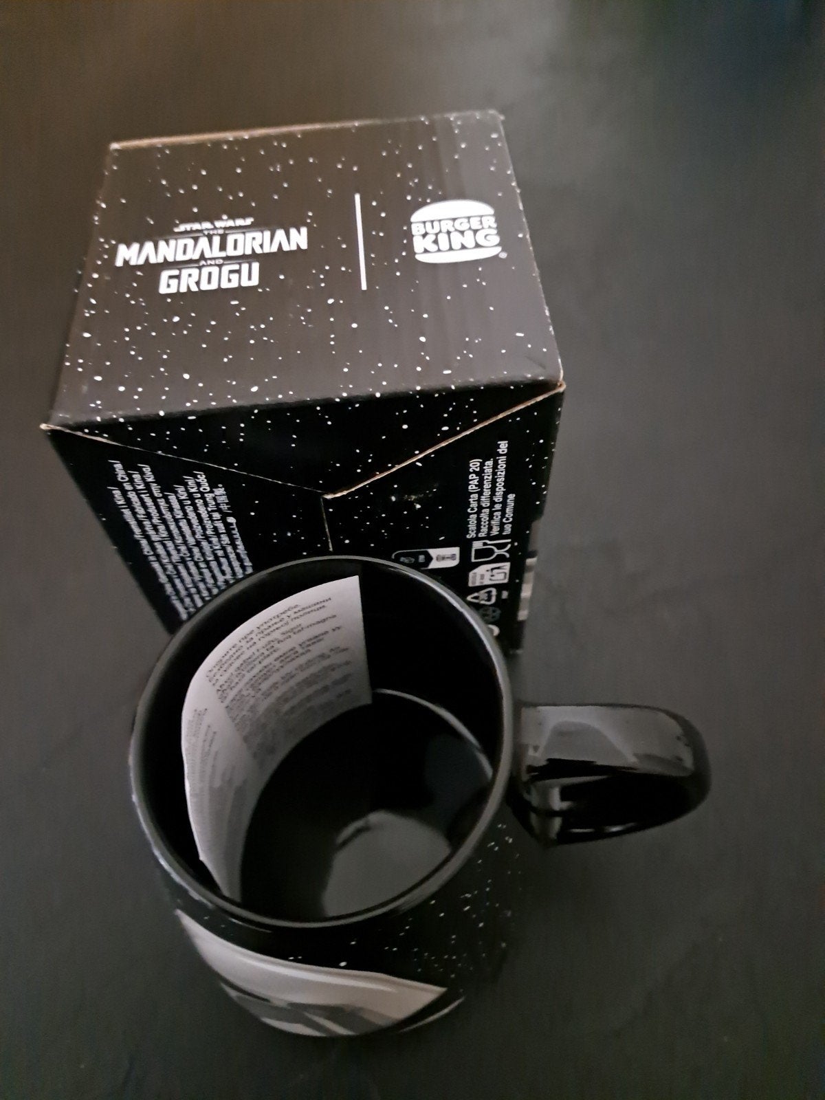 Mug noir Star Wars The Mandalorian, Enlèvement ou Envoi, Neuf, Ustensile
