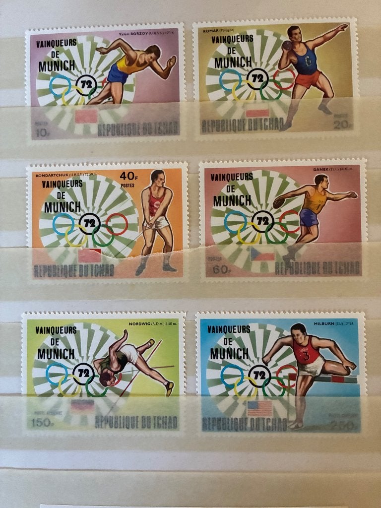 THEMA SPORT MUNCHEN 1972, Postzegels en Munten, Ophalen of Verzenden, Postfris, Sport