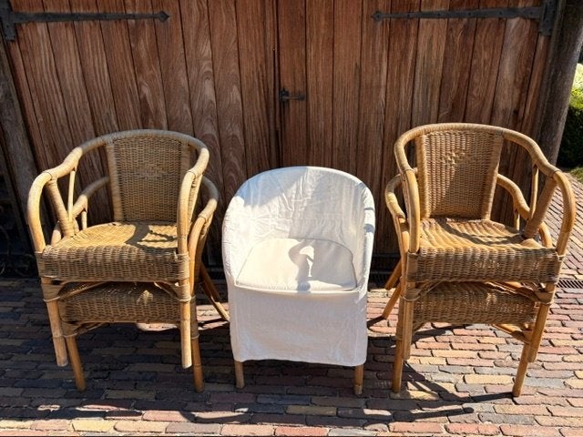 rotan stoeltjes, Tuin en Terras, Tuinstoelen, Ophalen, Gebruikt, Rotan
