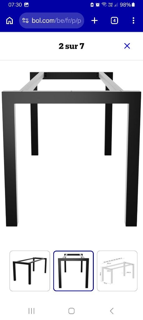 Piètement de table intérieur ou extérieur, Enlèvement, Neuf, Métal, Pied de table