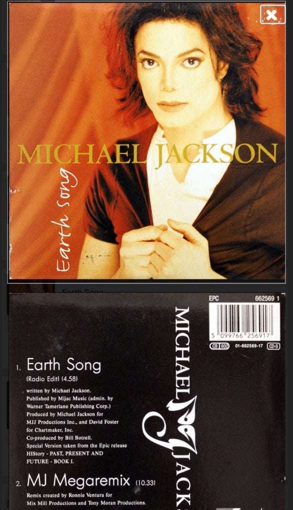 Single Earthsong van Michael Jackson, Ophalen of Verzenden, Gebruikt