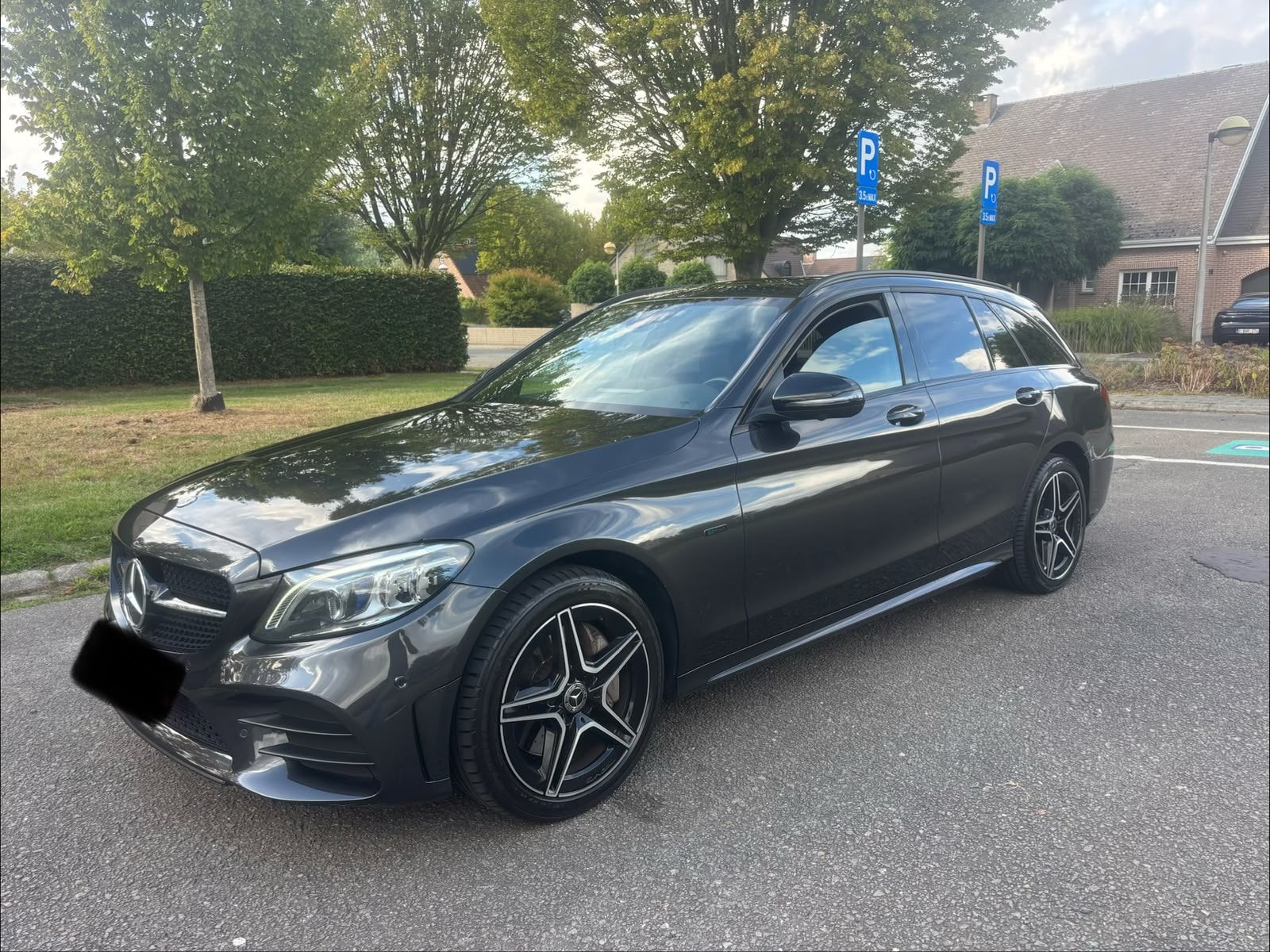 Mercedes Benz C300de Break AMG Line - Night Edition, Autos, Euro 6, Entretenue par le concessionnaire, 5 portes, Automatique