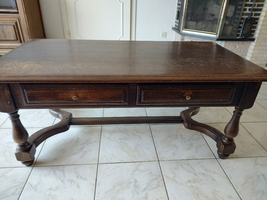 Salontafel, Huis en Inrichting, Ophalen, Gebruikt, 100 tot 150 cm, Eikenhout