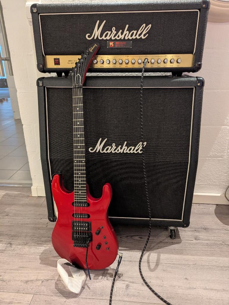 1988 Gibson U2 Showcase Edition + Marshall 3315 & JCM 800, Ophalen, Gebruikt, Met versterker, Solid body