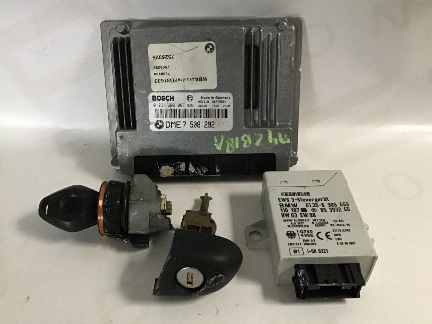 Computer motormanagement set N42B18A BMW E46 DME 7508292, -, Utilisé, -, -