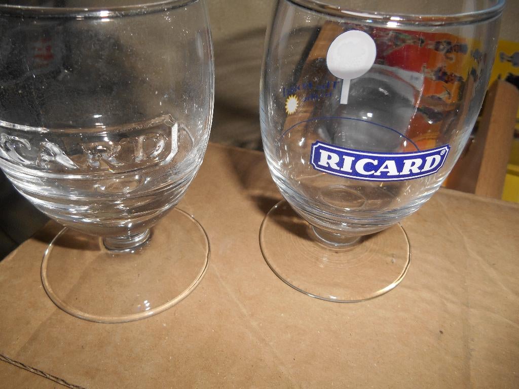 Lot de 2 verre RICARD, Enlèvement ou Envoi