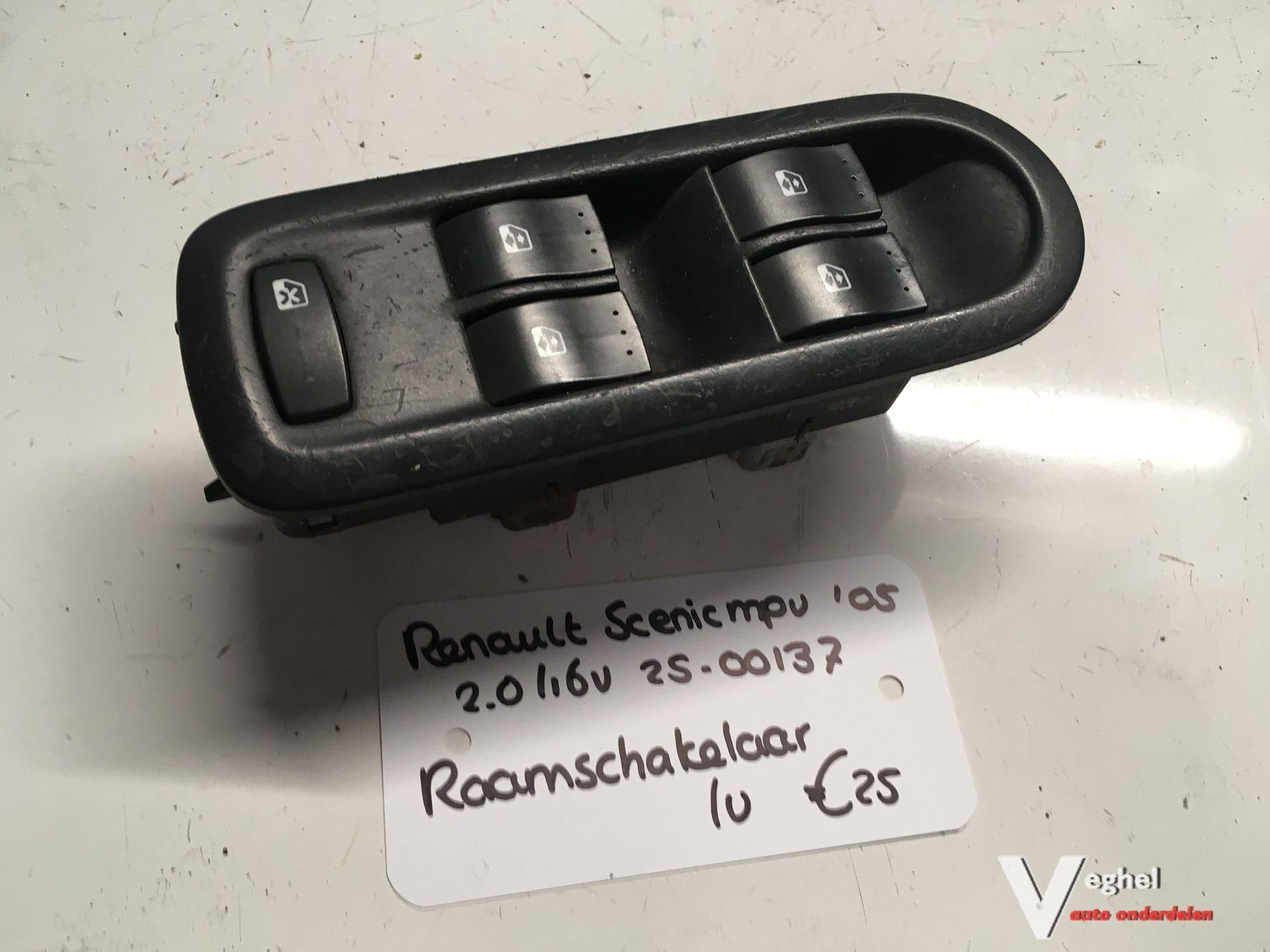 Renault Scenic 2.0 16v 2005 2500137   Raamschakelaars Linksv, -, Utilisé, -, -