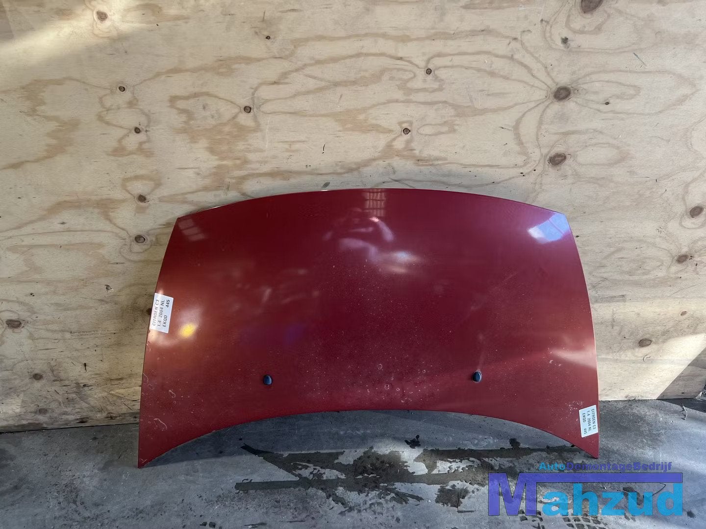 CITROEN C3 1 rood EKQD motorkap 2002-2009, Gebruikt, Citroën, Stellantis N.V., Motorkap