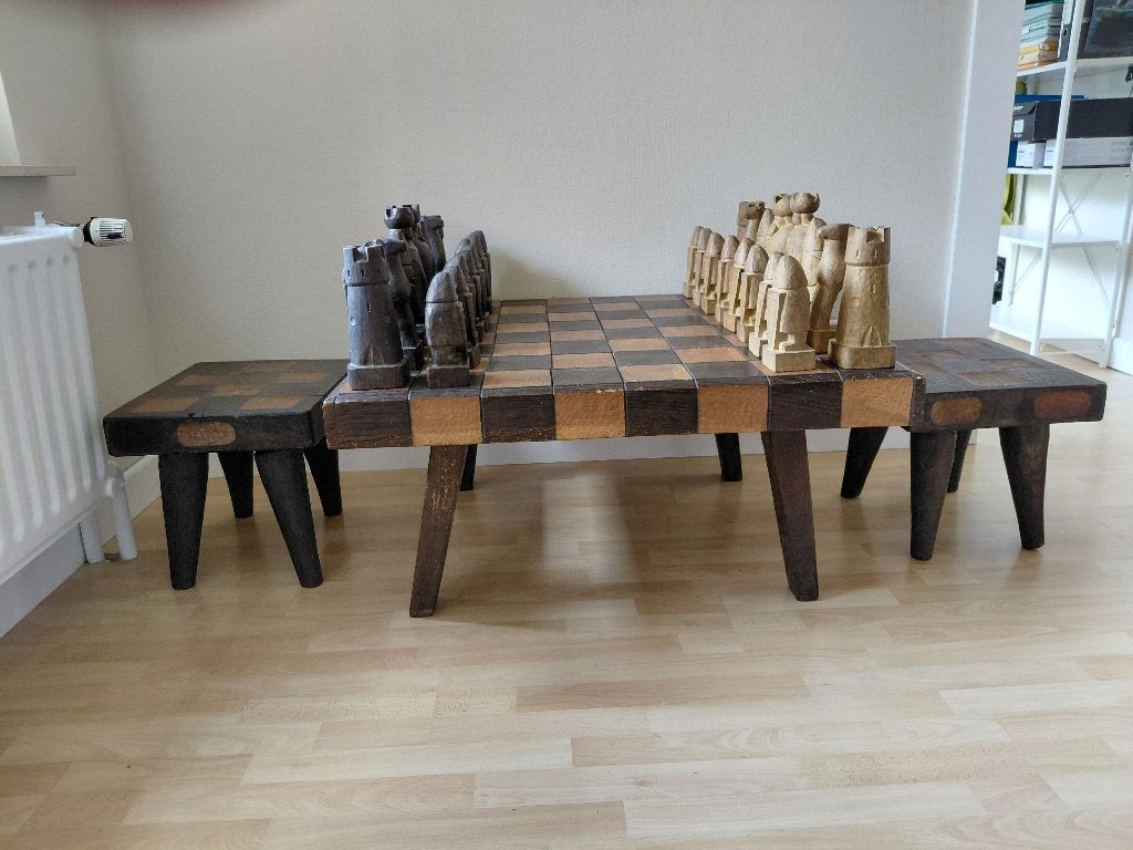 Echiquier 90 x 90 cm, Maison & Meubles, Enlèvement, Utilisé