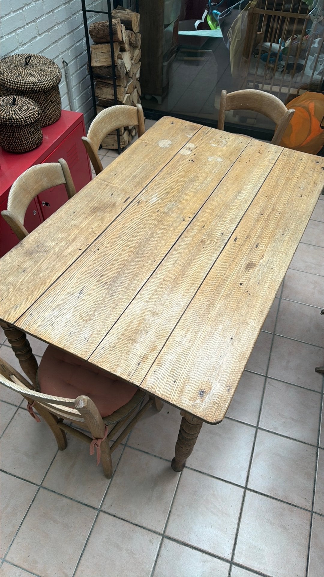 Prachtige oude tafel, Ophalen, Zo goed als nieuw