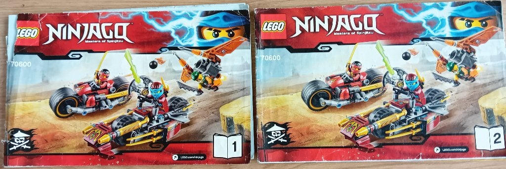 Lego Ninjage - Ninja bike chase - Set 70600, Lego, Ensemble complet, Instructions incluses, Enlèvement