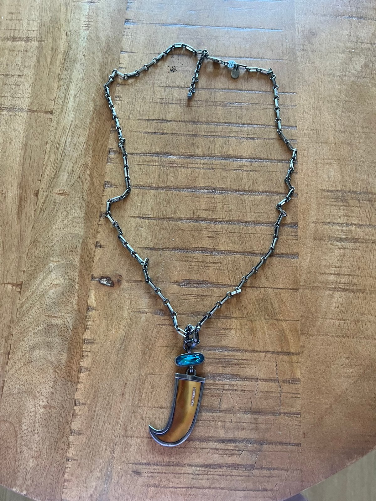 Ketting van Deyverg/Kern, Met hanger, Blauw, Nieuw, Ophalen of Verzenden