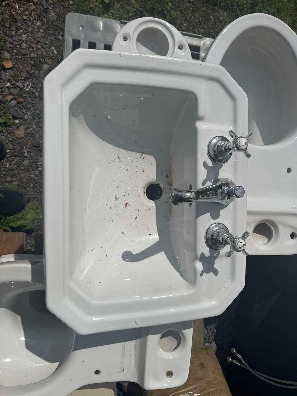 Vasque lavabo à encastrer, Enlèvement, Comme neuf, Robinet