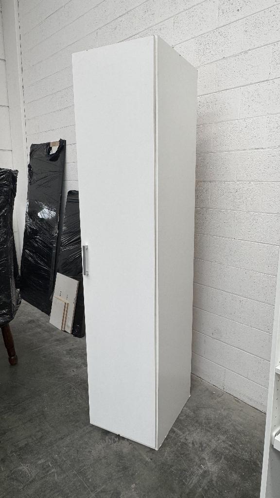 Armoire blanche, 50x60x225 cm = 60€, Enlèvement, Utilisé