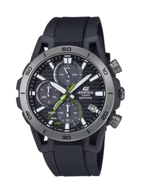 Montre Casio Edifice Solaire en fibre de carbone (état neuf), Montre-bracelet, Casio, Comme neuf, Enlèvement