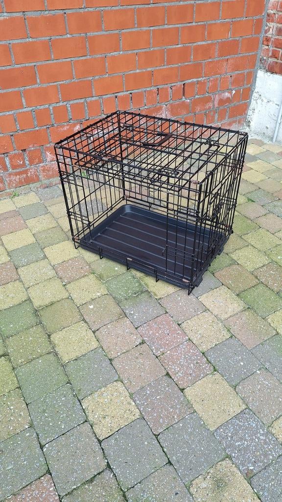 Cage pour animaux de compagnie en métal noir 60x50x43cm, Enlèvement