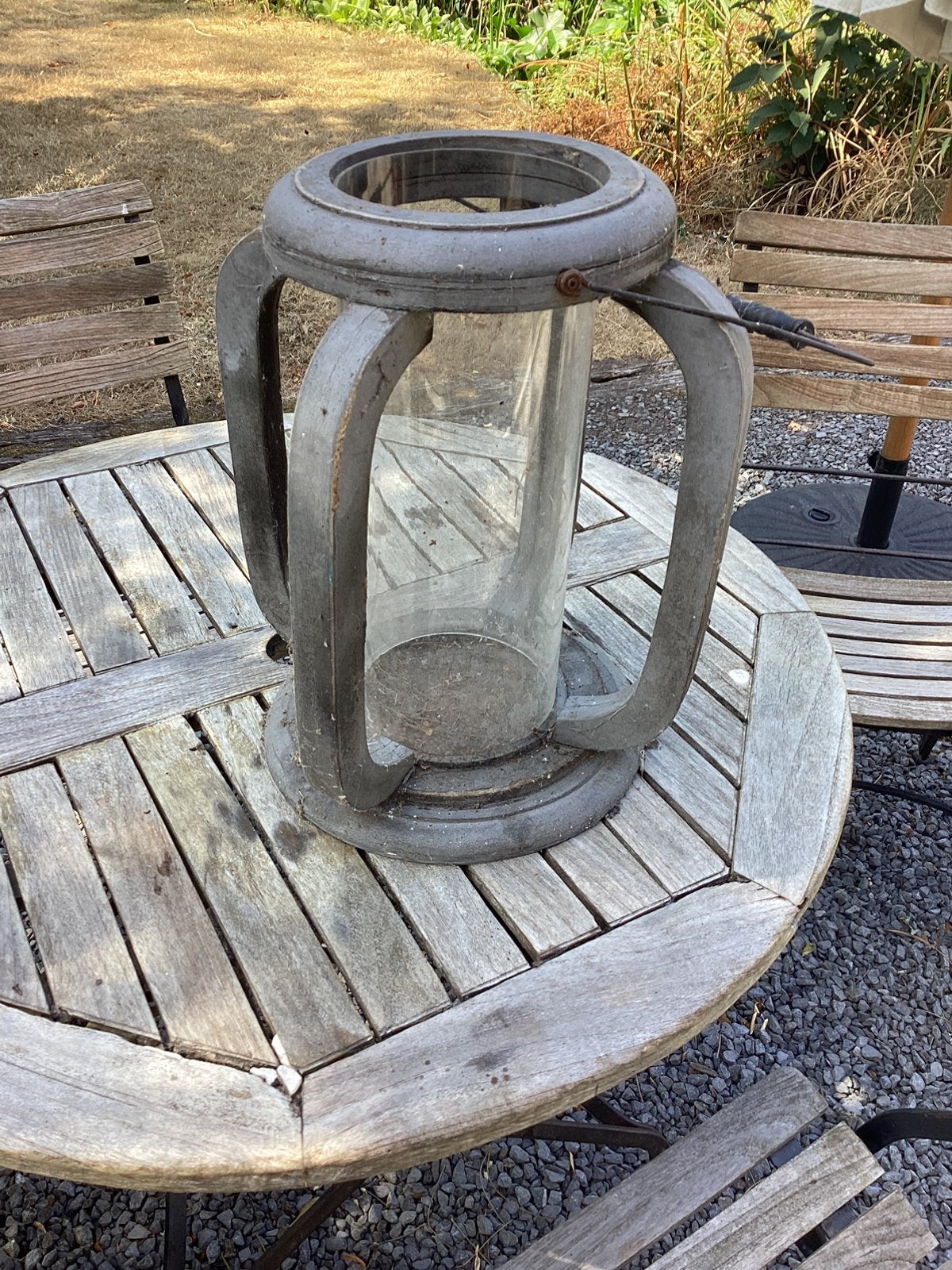 Mooie kaarsenhouder, Tuin en Terras, Ophalen, Gebruikt, Hout, Overige typen
