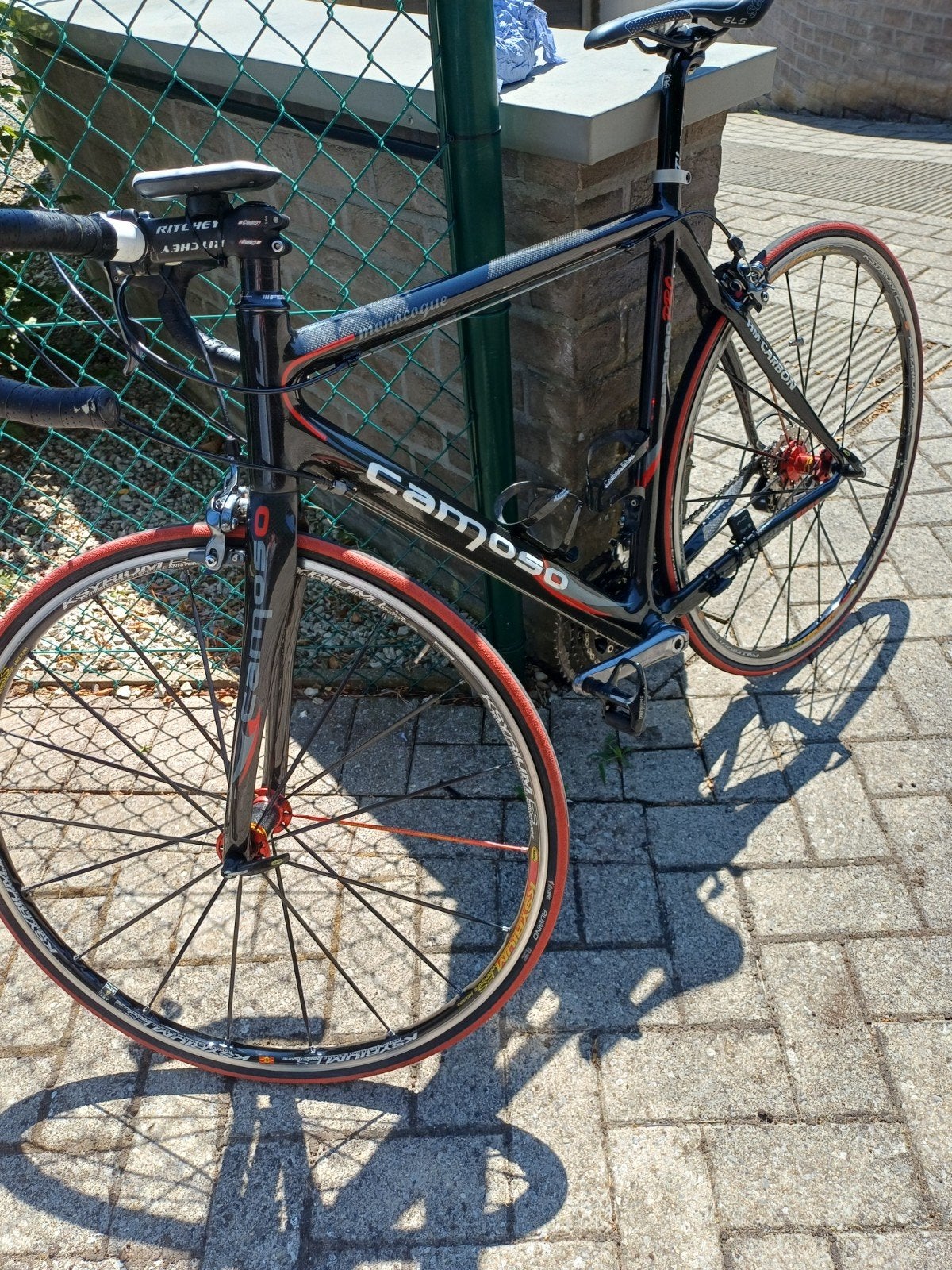 Camoso pro carbon frame maat 54 inclusief mio 305 cycle, 51 tot 55 cm, Ophalen, Velgrem, Camoso