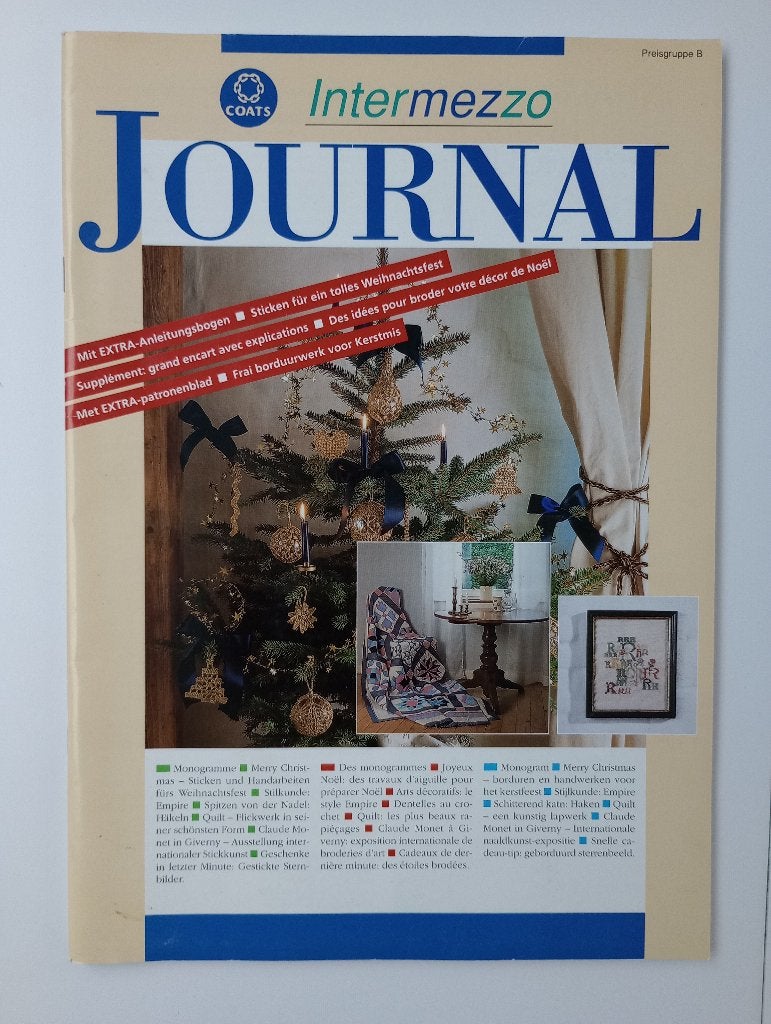 Intermezzo Journal Coats Mez 1996, Ophalen of Verzenden, Zo goed als nieuw, Overige typen
