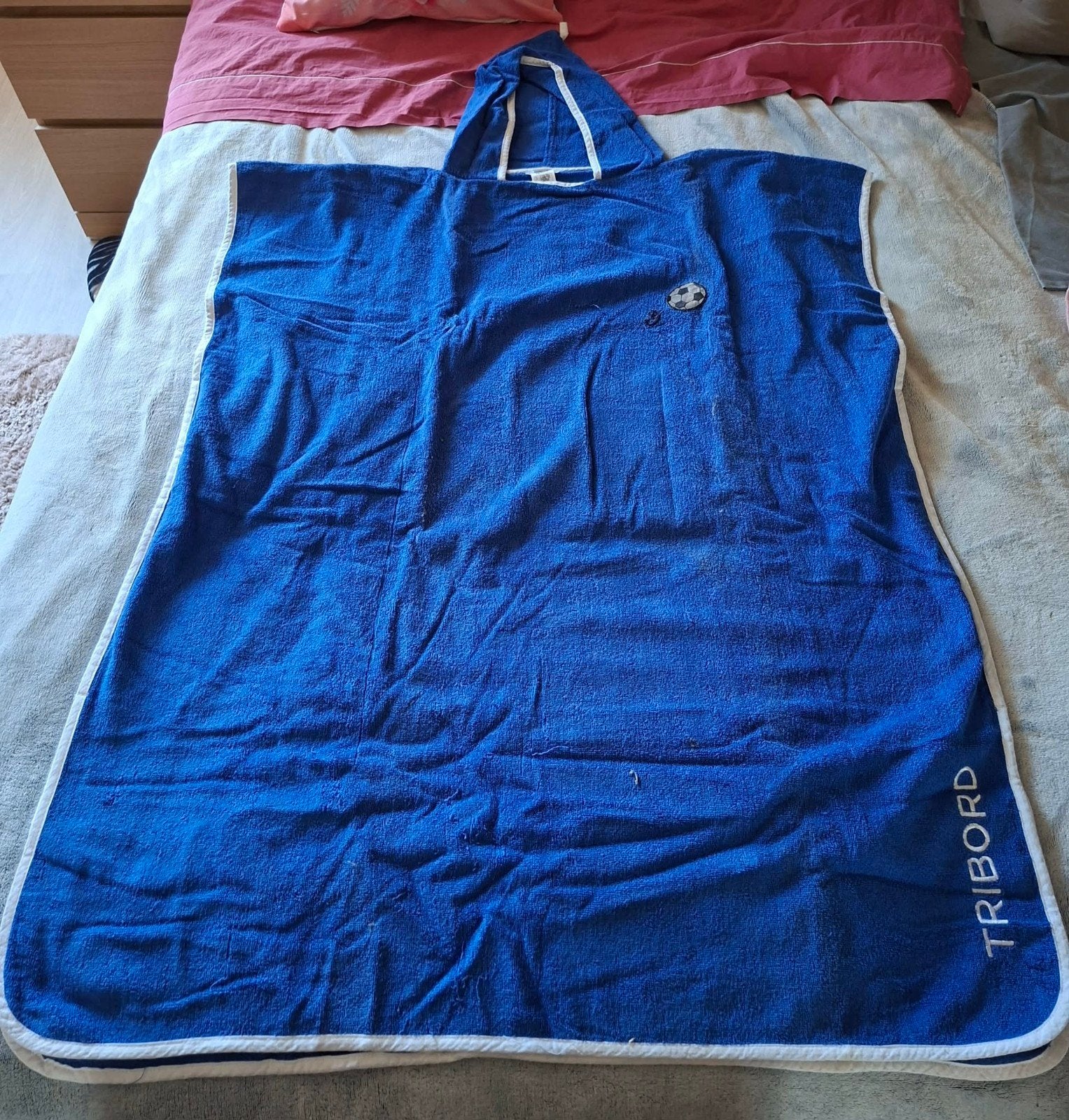 Surf poncho, blauw, Sports nautiques & Bateaux, Vêtements nautiques, Enlèvement ou Envoi, Comme neuf, Femme ou Homme, Autres types