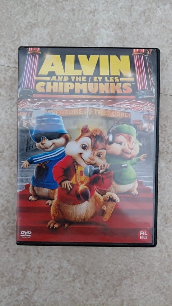dvd Alvin et les tamias, Enlèvement, Comme neuf, Néerlandais, Néerlandais