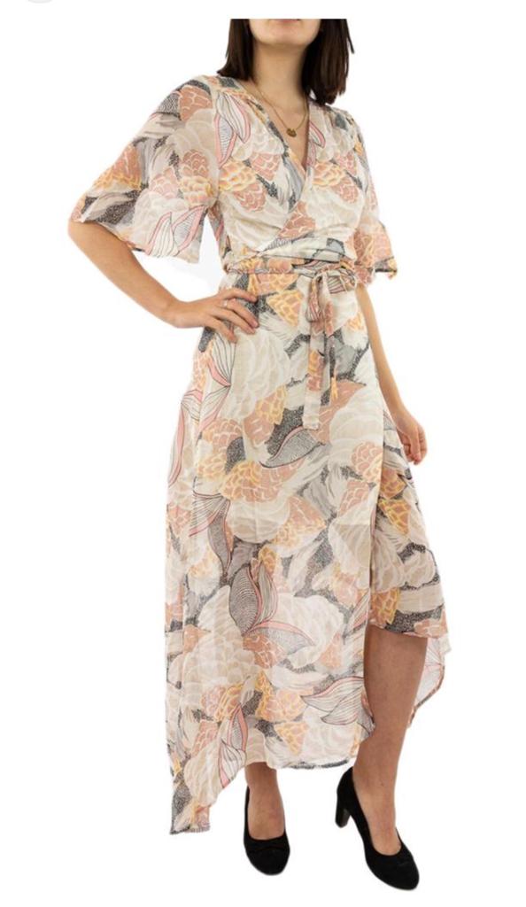 Molly Bracken, lange transparante jurk, small, Kleding | Dames, Jurken, Beige, Nieuw, Ophalen of Verzenden, Maat 36 (S)