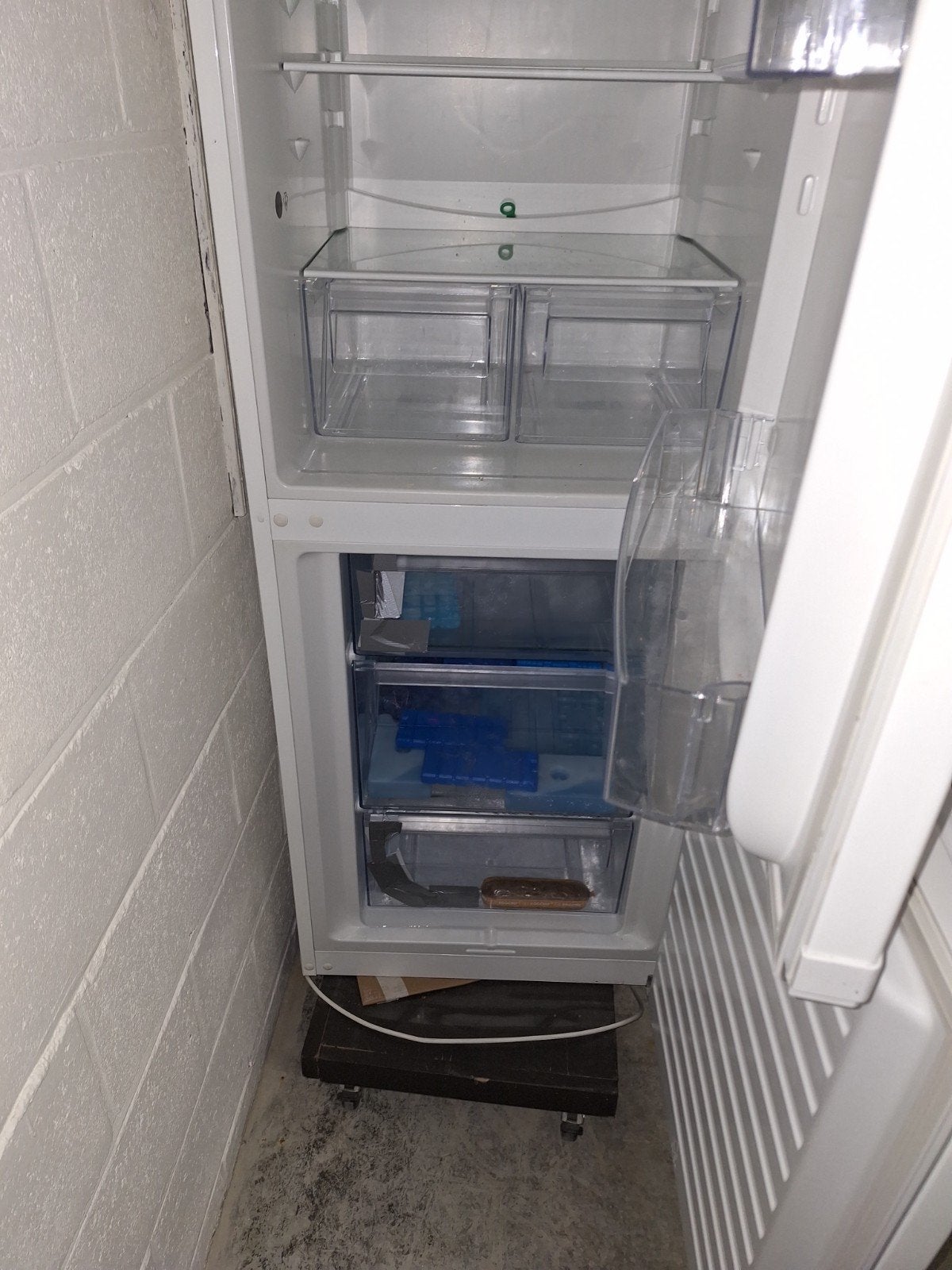 frigo met diepvries, Ophalen, Gebruikt, 160 cm of meer, Vrijstaand