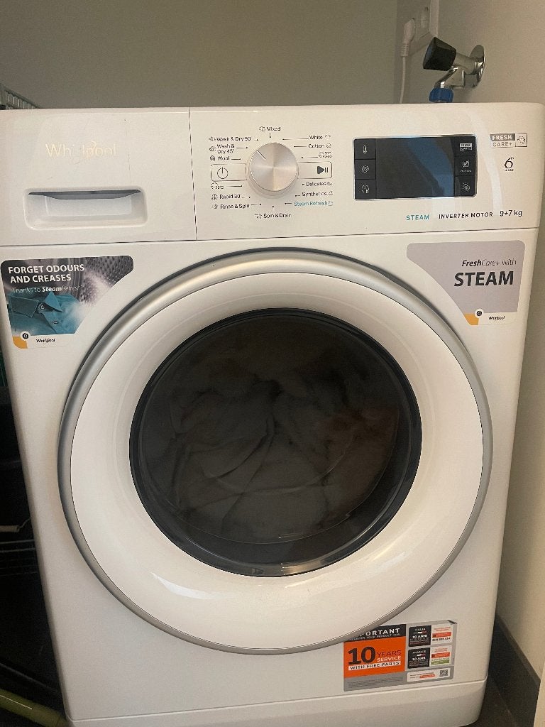 Wasmachine, 8 tot 10 kg, Ophalen, Zo goed als nieuw, Voorlader
